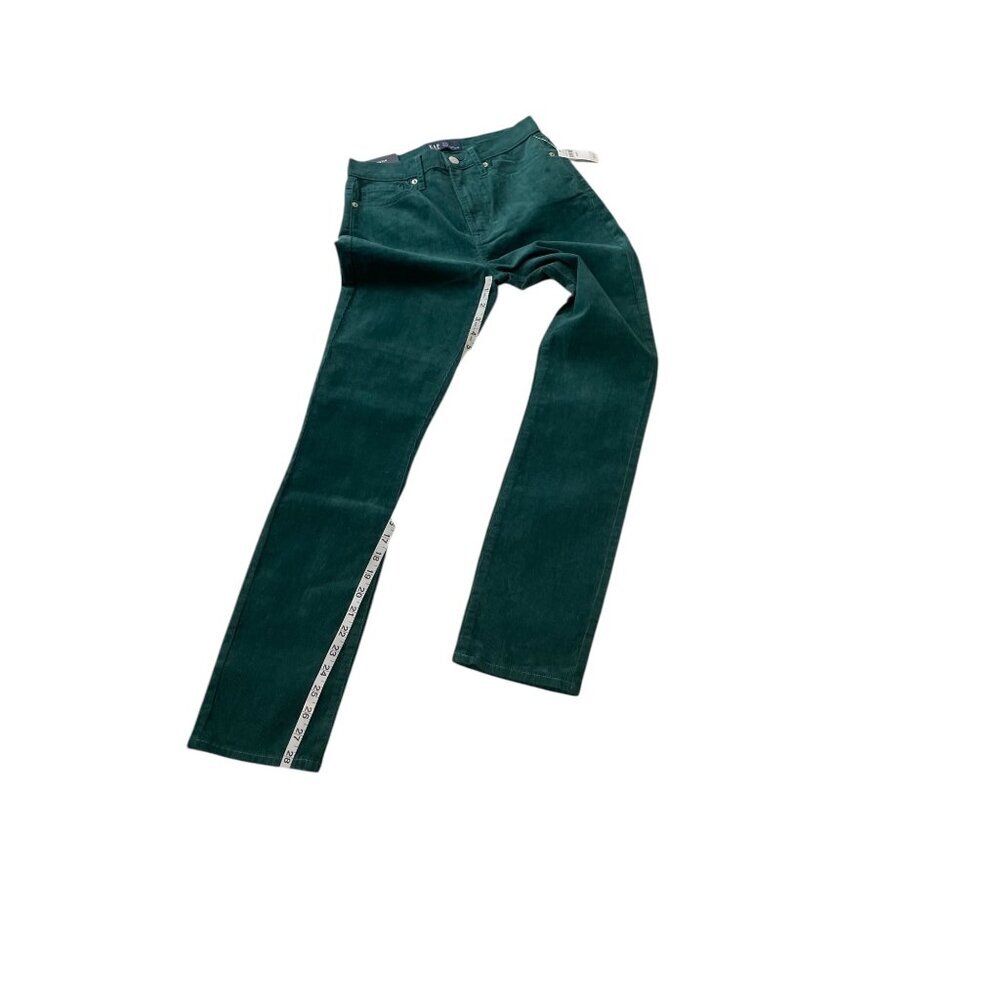 Gap Corduroy Vintage High Rise Slim Green 0/25 - Picture 11 of 11